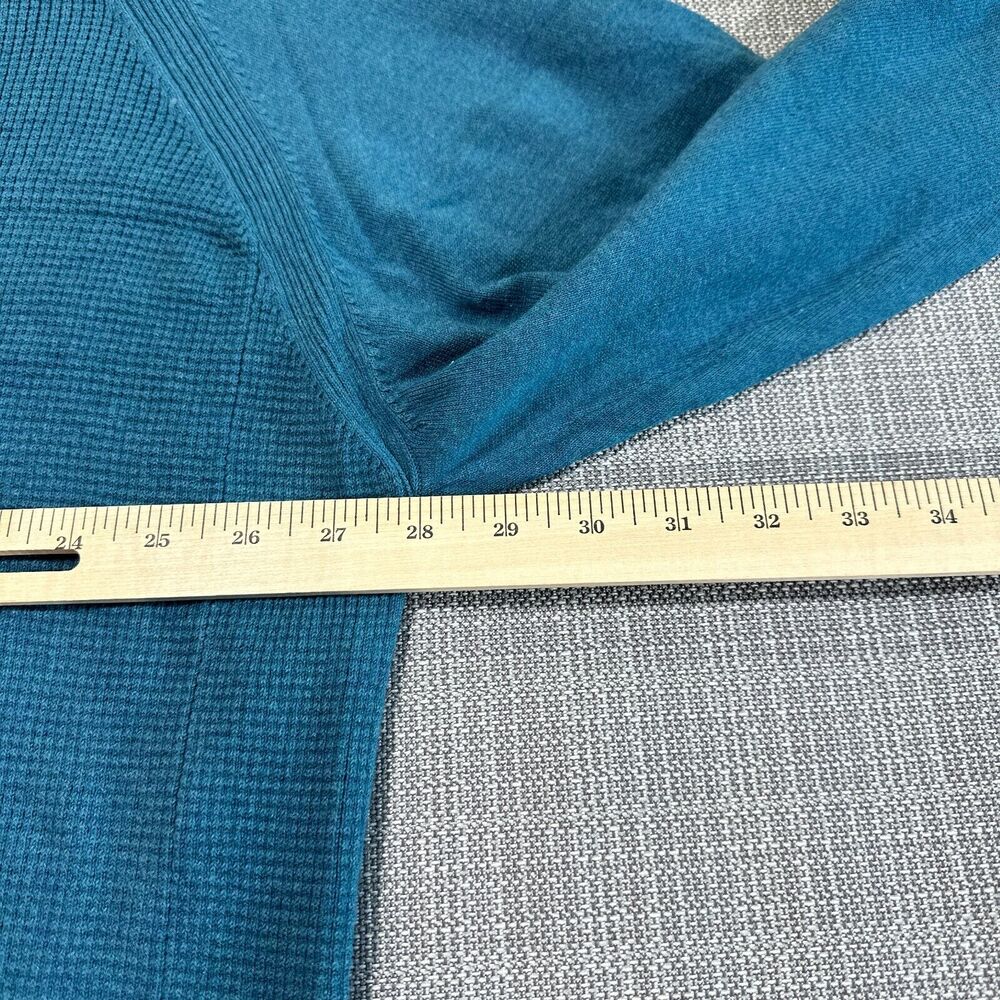Cutter Buck Crewneck Sweater 3XL‎ Tall Teal Thermal Casual Layering Lounge - Picture 6 of 9
